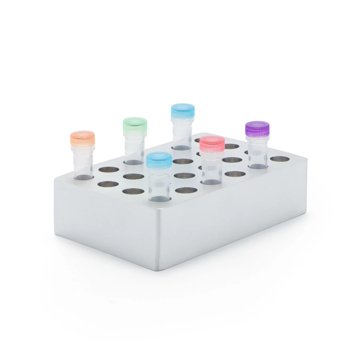 Bloco térmico com capacidade para 24 microtubos de 1,5 a 2,0 mL - BC2022-A