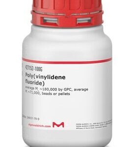 Poly(vinylidene fluoride) – PVDF Granulado, Média Mᵥ ~180.000, Média Mₙ ~71.000 – Sigma-Aldrich 427152